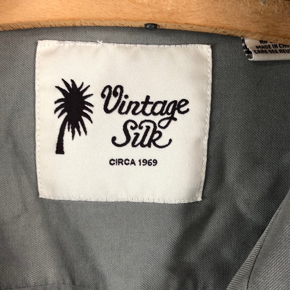 Vintage Silk | Vintage 100% Silk Button Down Bowling Shirt Men’s XL - Picture 2 of 4